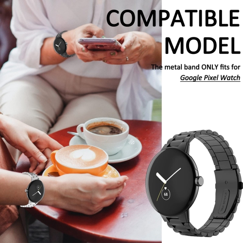 Miimall compatible avec le bracelet en métal pour montre Pixel de Google, bracelet en acier inoxydable sans écart pour montre Pixel 2022 de Google