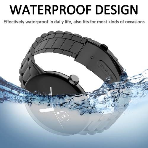 Miimall compatible avec le bracelet en métal pour montre Pixel de Google, bracelet en acier inoxydable sans écart pour montre Pixel 2022 de Google