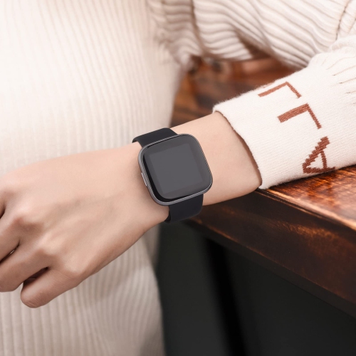 4 Pack Bands for Fitbit Versa 2 / Fitbit Versa / Fitbit Versa SE / Fitbit Versa Lite Bands for Women Men, Soft Silicone Sport Strap Replacement Bands