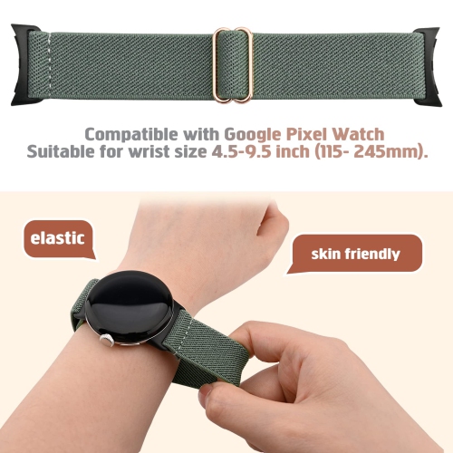 2 bracelets élastiques sport élastiques doux tissés compatibles avec le bracelet Google Pixel pour femmes remplacement bracelet montre Google Pixel