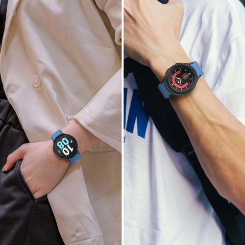 Bracelets HITZEE compatibles avec les bracelets Galaxy Watch 4 40 mm Galaxy Watch 5 de Samsung, bracelet sport à boucle magnétique 20 mm en silicone