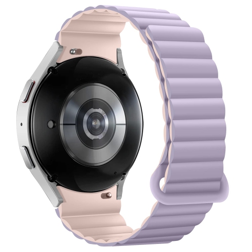 HITZEE Bands Compatible with Samsung Galaxy Watch 4 Band 40mm 44mm Galaxy Watch 5, 20mm Silicone Magnetic Loop Sport Strap Bracelet for Galaxy