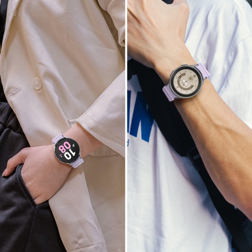 HITZEE Bands Compatible with Samsung Galaxy Watch 4 Band 40mm 44mm Galaxy Watch 5, 20mm Silicone Magnetic Loop Sport Strap Bracelet for Galaxy