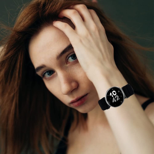 20mm Stretchy Bands Compatible with Samsung Galaxy Watch 5/4 40mm 44mm/Watch 5 Pro 45mm/Watch 4 Classic 42mm 46mm, Nylon Strap for Galaxy Active 2 40