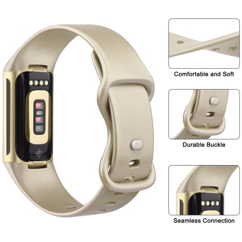 4 Pack Bands Compatible with Fitbit Charge 5 Bands Women Men, Soft Sport Waterproof Replacement Wristbands Strap for Fitbit Charge 5 Advanced Fitness