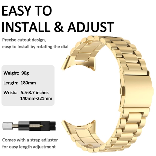 Miimall compatible avec le bracelet en métal pour montre Pixel de Google, bracelet en acier inoxydable sans écart pour montre Pixel 2022 de Google