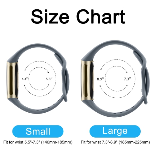 3 bracelets sport compatibles Fitbit charge 5, bracelets silicone souple classique pour moniteur d’activité et de santé avancé charge 5, femmes