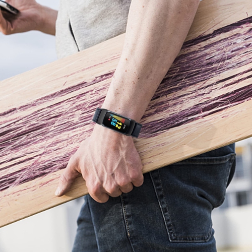 Leather Bands Compatible with Fitbit Charge 5,Replacement Genuine Leather Straps for Women Men,Soft Leather Adjustable Watch Band Replacement