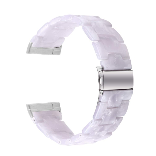 Compatible with Fitbit Versa 4 / Versa 3 / Sense 2 / Fitbit Sense Resin Band with Tools, Unique Elegant Wristband Adjustable Sport Strap for Versa 4
