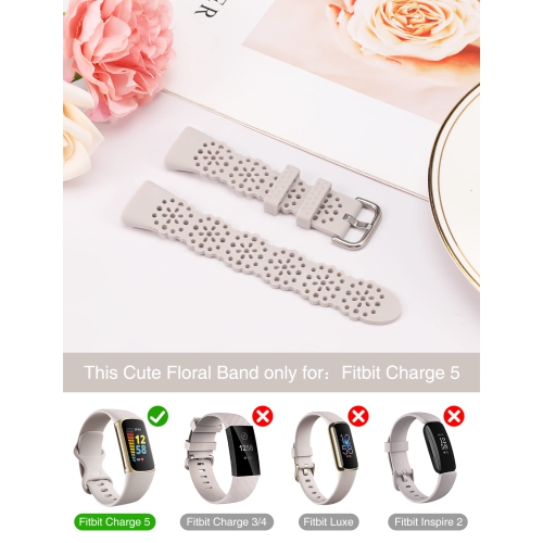 Bracelets sport minces à lacets élastiques pour femmes charge 5 de Fitbit remplacement bracelet sport mince à bracelet sport souple en silicone pour