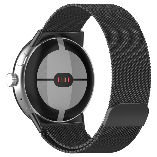 Kakurookie Compatible for Google Pixel Smart Watch Bands Women Men, Stainless Steel Magnetic Metal Strap Quick Release Replacement Wristband Bracelet