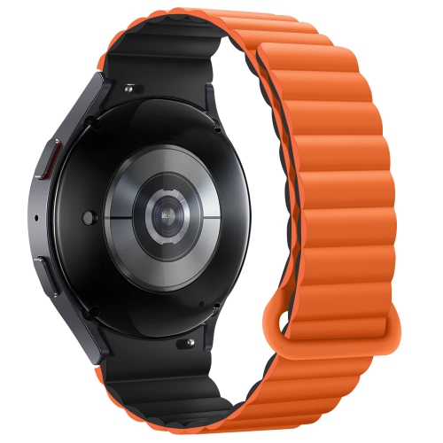 Bracelets HITZEE compatibles avec les bracelets Galaxy Watch 4 40 mm de Samsung Galaxy Watch 5, bracelet sport à boucle magnétique 20 mm en silicone