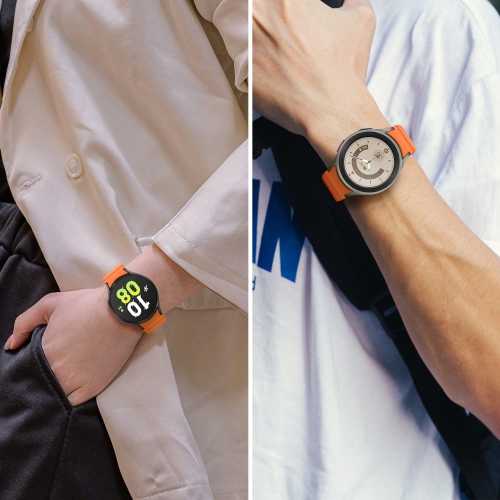 Bracelets HITZEE compatibles avec les bracelets Galaxy Watch 4 40 mm de Samsung Galaxy Watch 5, bracelet sport à boucle magnétique 20 mm en silicone