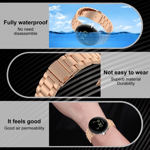 Compatible avec le bracelet de montre Pixel de Google et le bracelet sport en acier inoxydable pour la montre Pixel de Google