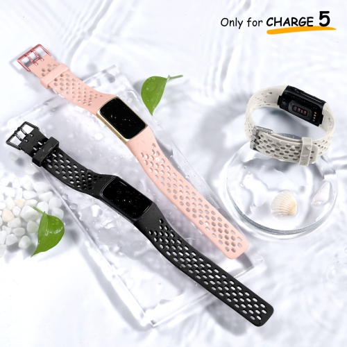 Bracelets rechange pour femmes, bracelet respirant et étanche charge 5 Fitbit pour accessoires moniteur d’activité charge 5, paq. 3