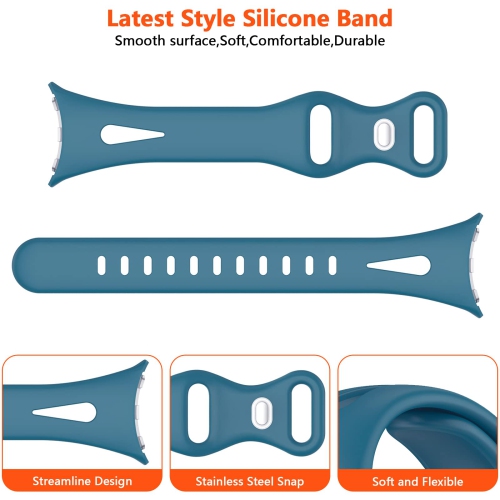 Lyfatz compatible avec les bracelets pour montre Pixel de Google pour femmes, les bracelets sport minces, minces et élégants en silicone souple et