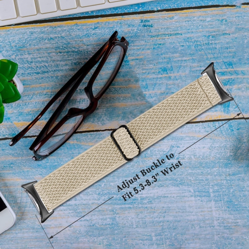 NINKI Stretchy Nylon Band Compatible Google Pixel Watch Bands Men Women,Adjustable Sport Breathable Soft Wristband Loop Woven Strap for Google Pixel