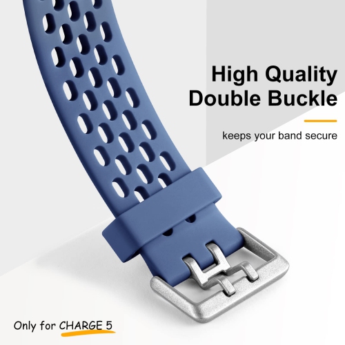 Fitbit Charge 5 Bands for Women Men, Breathable and Waterproof Wristband Replacement Bracelet Strap for Fitbit Charge 5 Fitness Tracker Accessories,