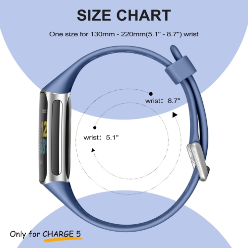 Fitbit Charge 5 Bands for Women Men, Breathable and Waterproof Wristband Replacement Bracelet Strap for Fitbit Charge 5 Fitness Tracker Accessories,