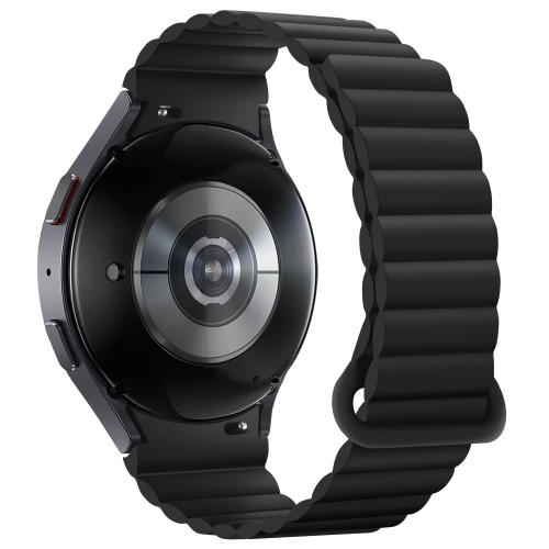 HITZEE Bands Compatible with Samsung Galaxy Watch 4 Band 40mm 44mm Galaxy Watch 5, 20mm Silicone Magnetic Loop Sport Strap Bracelet for Galaxy