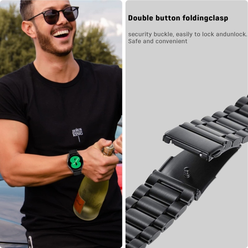 SPGUARD Galaxy Watch 5 Band 40mm/44mm/Pro 45mm&Galaxy Watch 4 Band 40mm/44mm/Watch 4 Classic 42mm/46mm Stainless Steel Metal 20mm Bands Compatible