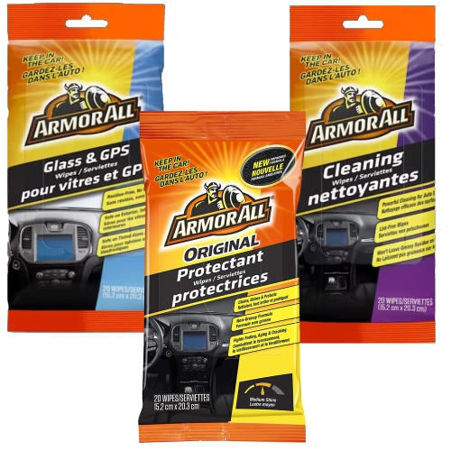 ArmorAll - 3-Pack Car Wipe, Cleaner, Protector & Glass Set