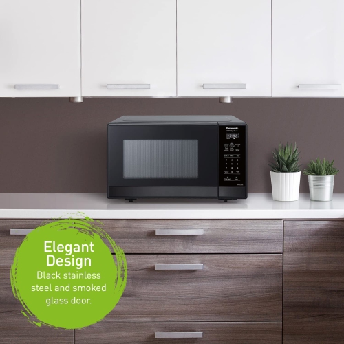 Open Box -Panasonic 0.9 Cu Ft Stainless Steel Black NN-SG448S