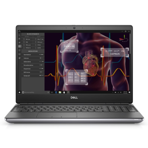 DELL  - Precision 7550 Mobile Workstation, Windows 11 Pro, Intel Core I7-10750H, 2.60Ghz, 16GB Ram, 256GB SSD, Nvidia T2000, 15.6-Inch