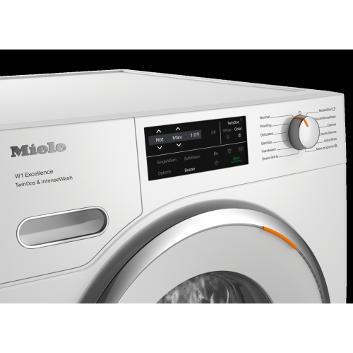 WXI860 WCS machine à laver à chargement frontal avec TwinDos et IntenseWash, Lotus Blanc