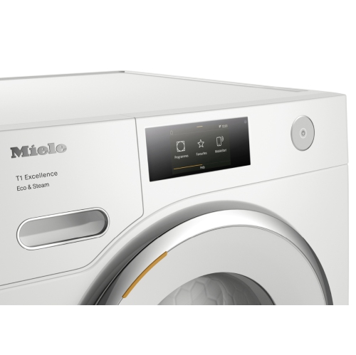 Miele Eco&Steam Heat-Pump Dryer with MTouch Display, Miele@home and SteamFinish - TXR860 WP Lotus White