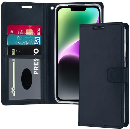 XCRS  Folio Magnetic Wallet Cover, Pu Leather Pouch With Card Slot And Stand Case for Iphone 14 (6.1 Inches)