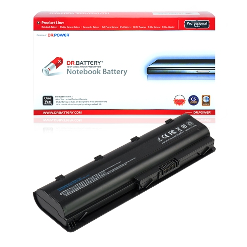 DR. BATTERY Replacement Laptop Battery 593553-001 MU06 593554-001 636631-001 for HP G62 Series Pavilion DV7 Series 2000 Series [10.8V / 48Wh] **Free