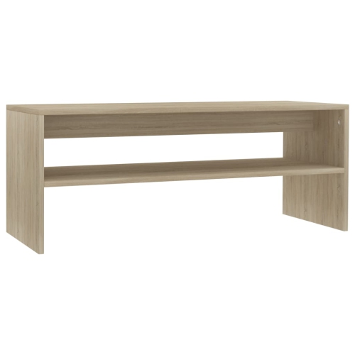 vidaXL Coffee Table Sonoma Oak 39.4"x15.7"x15.7" Chipboard