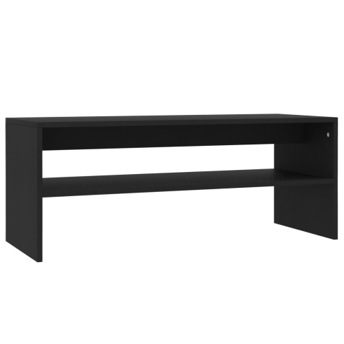 vidaXL Coffee Table Black 39.4"x15.7"x15.7" Chipboard