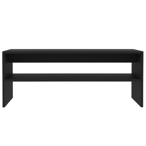 vidaXL Coffee Table Black 39.4"x15.7"x15.7" Chipboard