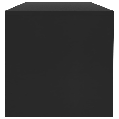 vidaXL Coffee Table Black 39.4"x15.7"x15.7" Chipboard