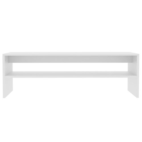 vidaXL Coffee Table White 39.4"x15.7"x15.7" Chipboard