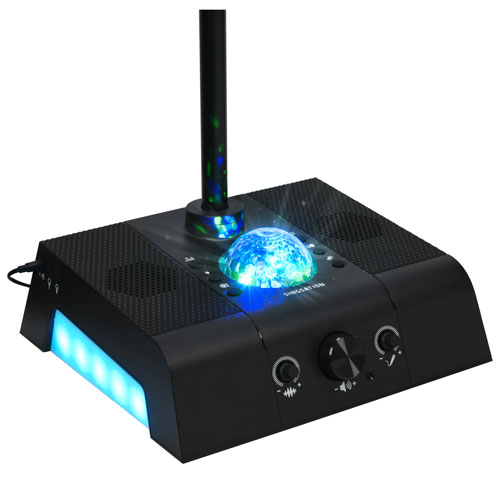 Système de karaoké tout-en-un avec 2 microphones sans fil Singsation Center Stage - Noir - Exclusivité de Best Buy