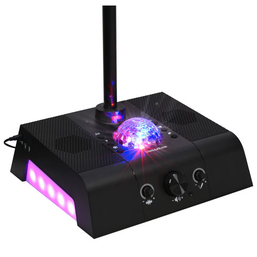 Système de karaoké tout-en-un avec 2 microphones sans fil Singsation Center Stage - Noir - Exclusivité de Best Buy