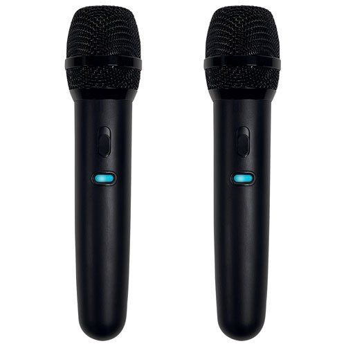 Système de karaoké tout-en-un avec 2 microphones sans fil Singsation Center Stage - Noir - Exclusivité de Best Buy