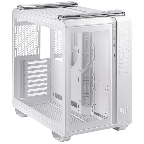 Boîtier d'ordinateur mi-tour ATX TUF Gaming GT502 d'ASUS - Blanc