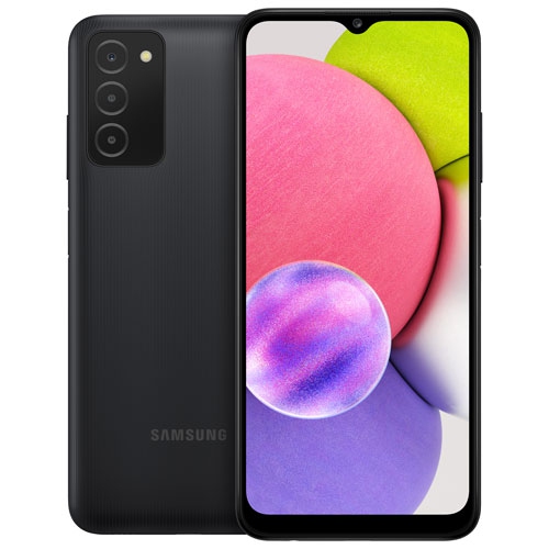 Remis à neuf - Galaxy A03s 32 Go de Samsung - Noir - Déverrouillé