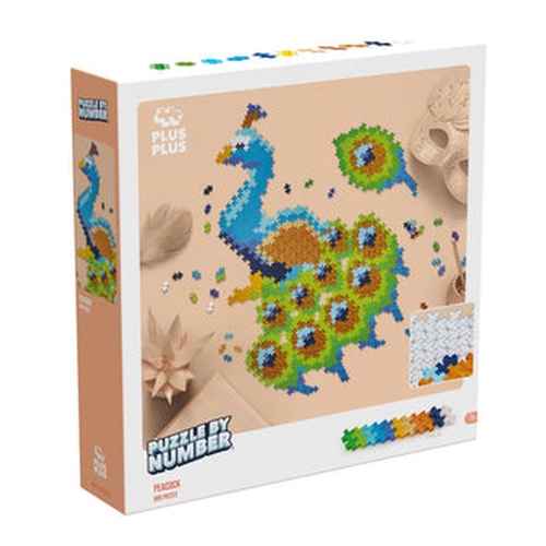 Plus Plus - Puzzle By Number - Peacock - 800 Pcs