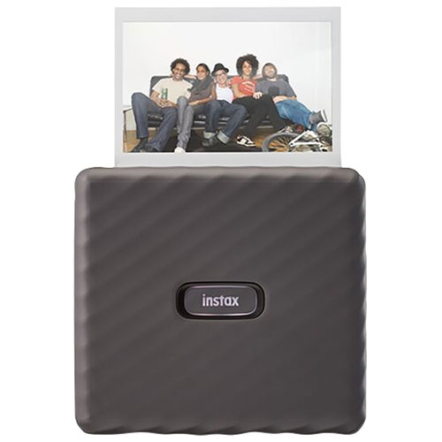 Image 1 de 2.. Remis à neuf - imprimante Instax Link Wide de Fujifilm pour téléphone intelligent - Gris moka