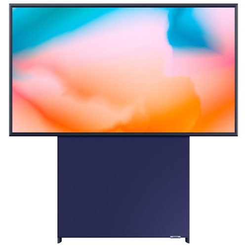 Refurbished - Samsung The Sero 43" 4K UHD HDR QLED Tizen Smart TV (QN43LS05BAFXZC) - 2022 - Navy Blue