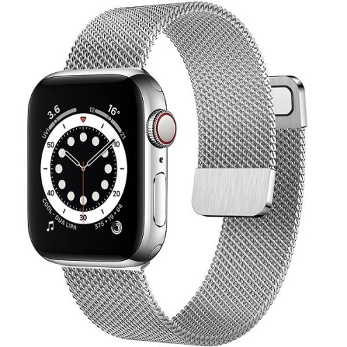 Bracelet milanais moderne à fermeture magnétique pour Apple Watch série Sport 1/2/3/4/5/6/7/8 42 mm,44 mm,45 mm