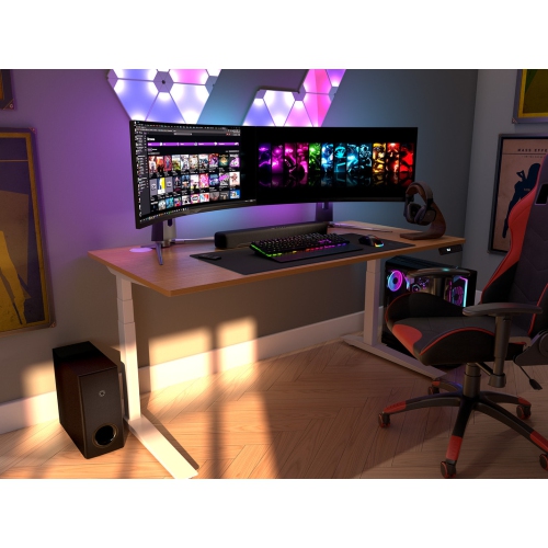 Barre de son compacte intérieur Bluetooth 2.1 canaux avec haut-parleur d’extrêmes graves sans fil SR-C30ABL de Yamaha - Noir