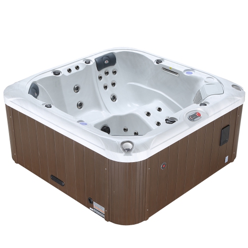 Cambridge 6-Person 34-Jet Hot Tub with LED Lighting and Bluetooth Audio
