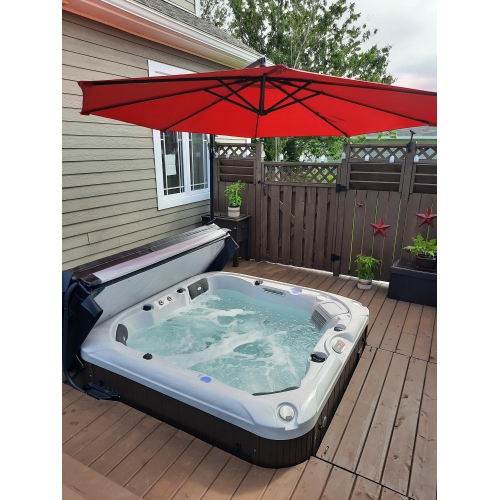 Cambridge 6-Person 34-Jet Hot Tub with LED Lighting and Bluetooth Audio