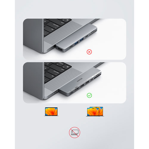 Concentrateur USB-C PowerExpand Direct 7-en-2 d'Anker pour MacBook